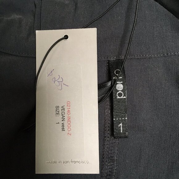 Long vegan zippered vest, s1, NWT - Picture 6 of 7